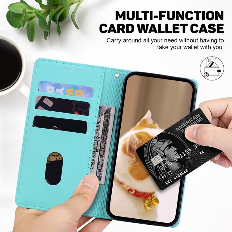 For Samsung Galaxy S25 FE 5G Cute Cats RFID Leather Phone Case