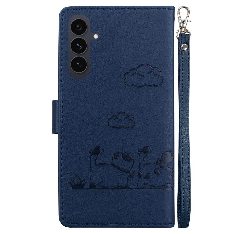 For Samsung Galaxy S25 FE 5G Cute Cats RFID Leather Phone Case
