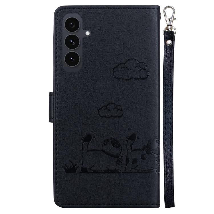 For Samsung Galaxy S25 FE 5G Cute Cats RFID Leather Phone Case