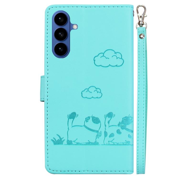 For Samsung Galaxy S26 5G Cute Cats RFID Leather Phone Case