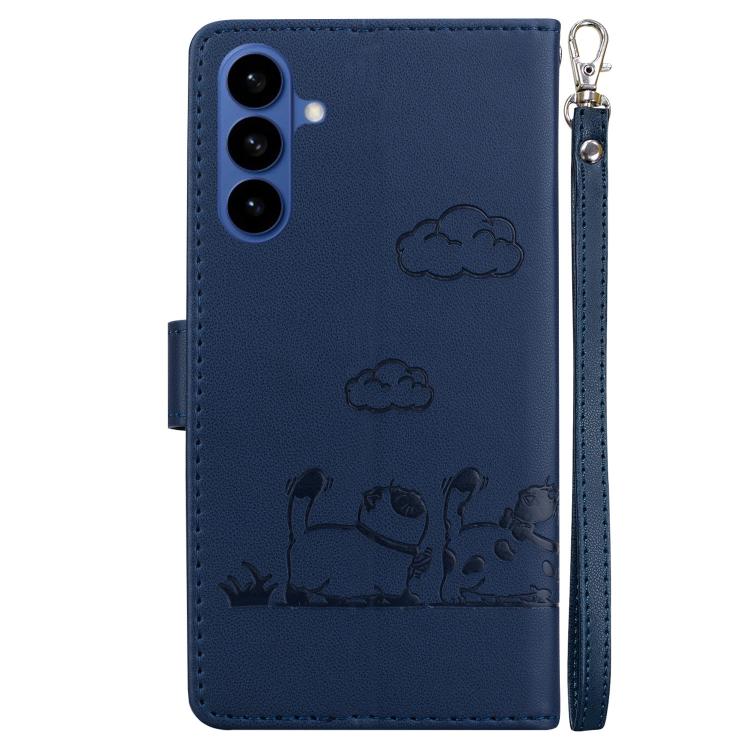 For Samsung Galaxy S26 5G Cute Cats RFID Leather Phone Case