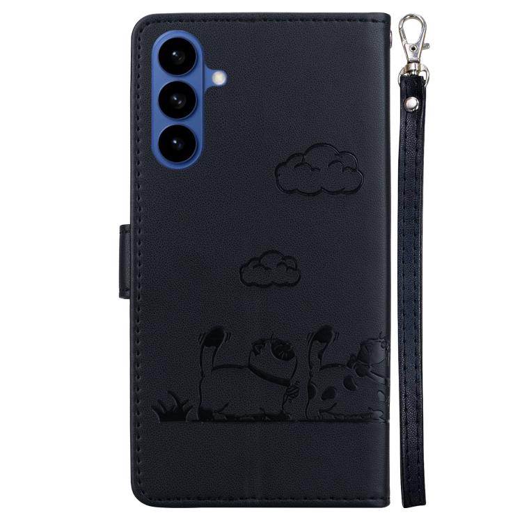 For Samsung Galaxy S26 5G Cute Cats RFID Leather Phone Case