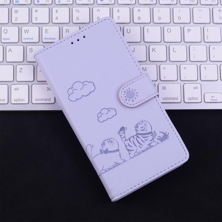 For Samsung Galaxy S26 Edge 5G Cute Cats RFID Leather Phone Case