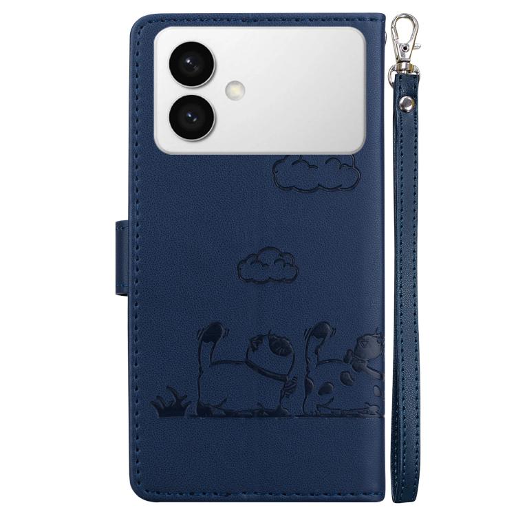 For Samsung Galaxy S26 Edge 5G Cute Cats RFID Leather Phone Case