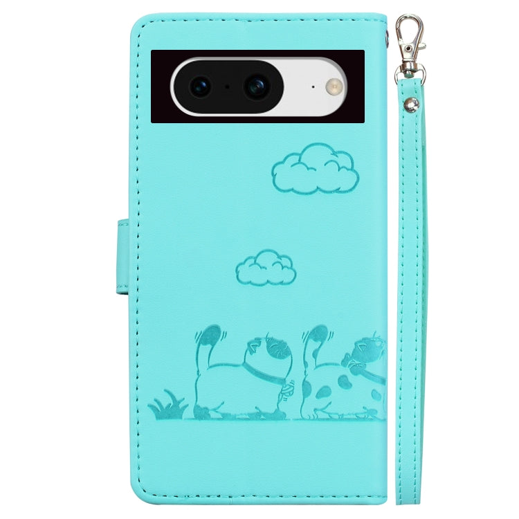 For Google Pixel 8 Pro Cute Cats RFID Leather Phone Case