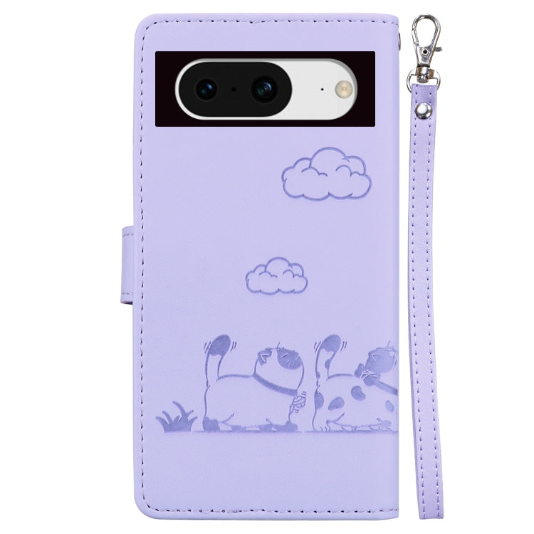 For Google Pixel 8 Pro Cute Cats RFID Leather Phone Case