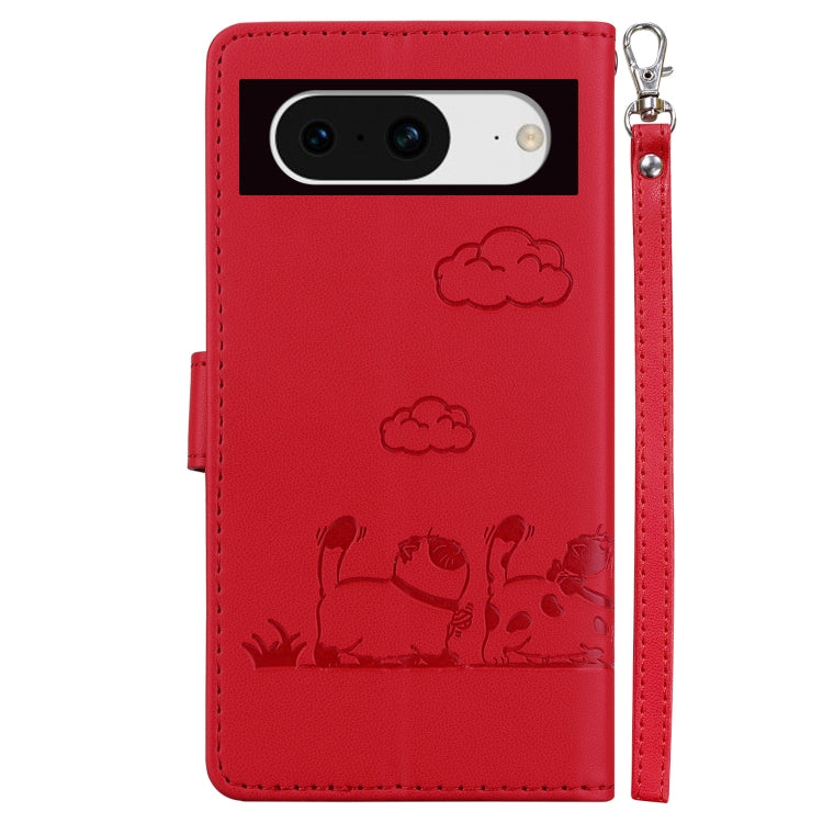 For Google Pixel 8 Pro Cute Cats RFID Leather Phone Case