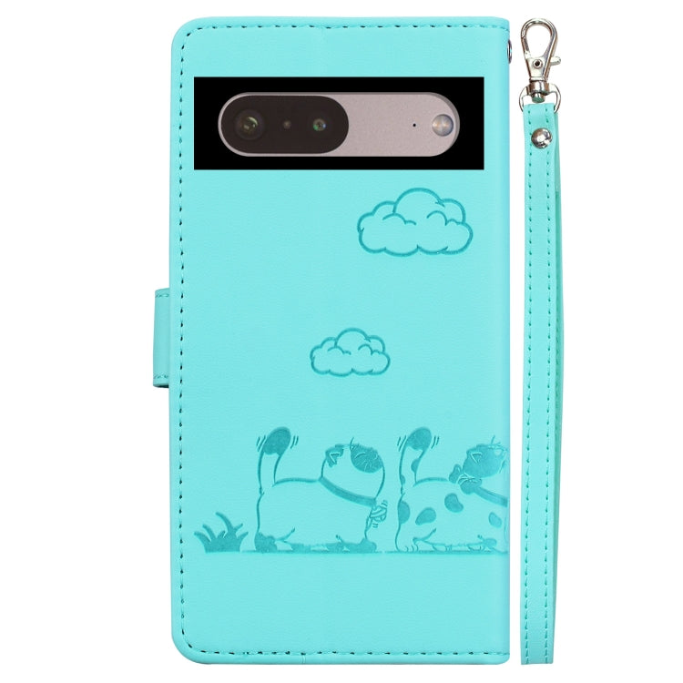 For Google Pixel 7 Pro Cute Cats RFID Leather Phone Case