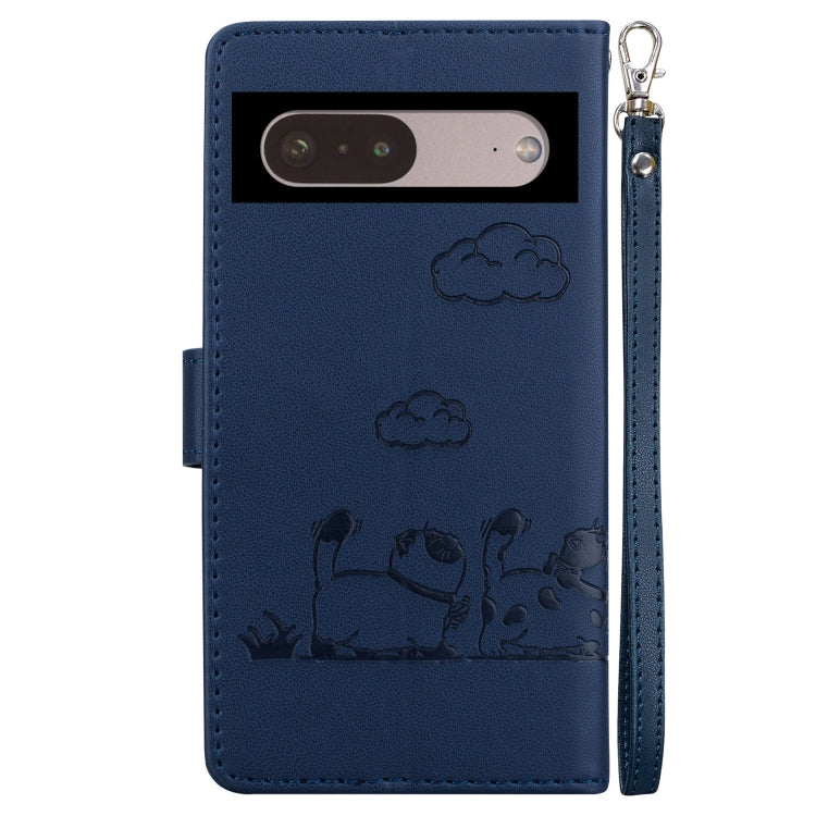 For Google Pixel 7 Pro Cute Cats RFID Leather Phone Case