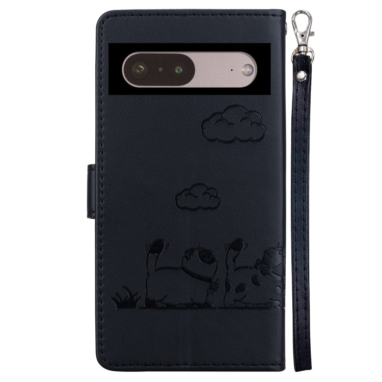 For Google Pixel 7 Pro Cute Cats RFID Leather Phone Case