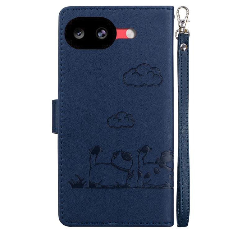 For Google Pixel 10a Cute Cats RFID Leather Phone Case