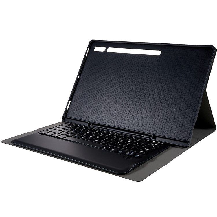 For Samsung Galaxy Tab S10 Ultra A910B Pen Slot Detachable Bluetooth Keyboard Leather Tablet Case