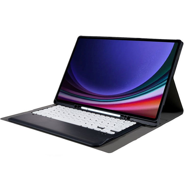 For Samsung Galaxy Tab S10 Ultra A910B Pen Slot Detachable Bluetooth Keyboard Leather Tablet Case