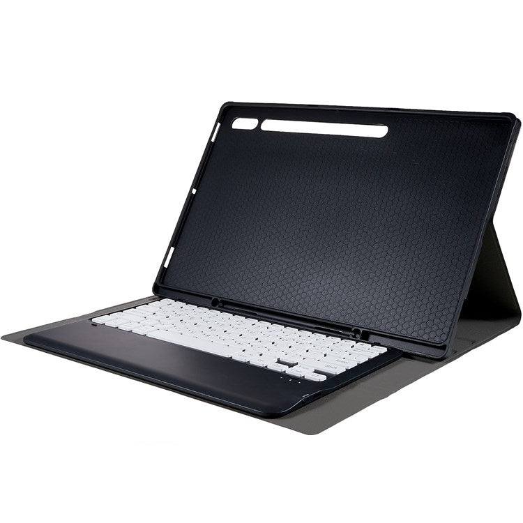 For Samsung Galaxy Tab S10 Ultra A910B Pen Slot Detachable Bluetooth Keyboard Leather Tablet Case