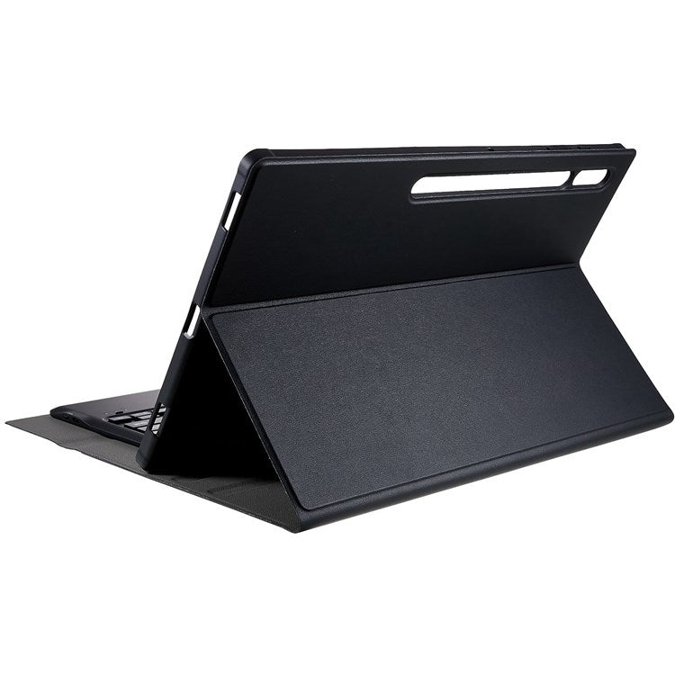 For Samsung Galaxy Tab S10 Ultra A910B Pen Slot Detachable Bluetooth Keyboard Leather Tablet Case