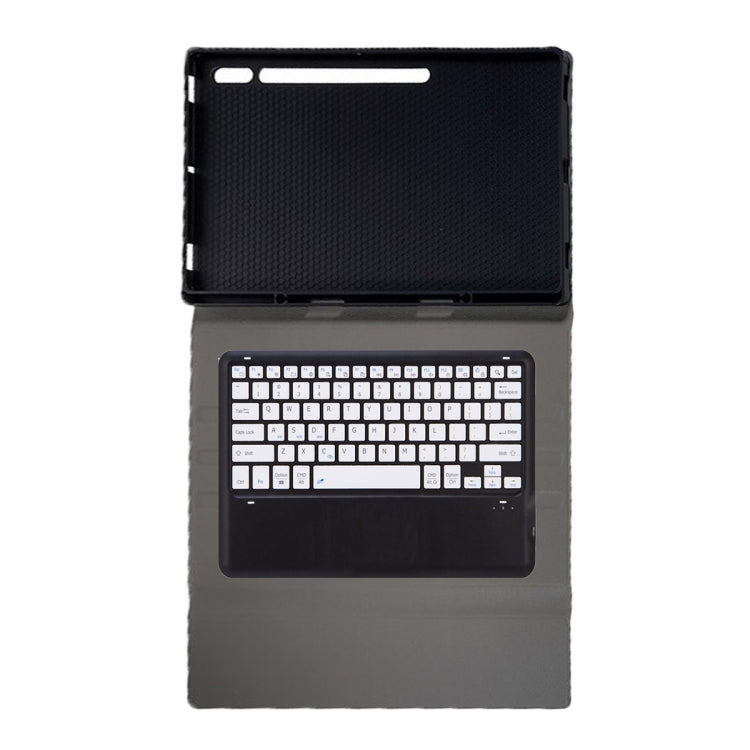 For Samsung Galaxy Tab S10 Ultra A910B Pen Slot Detachable Bluetooth Keyboard Leather Tablet Case