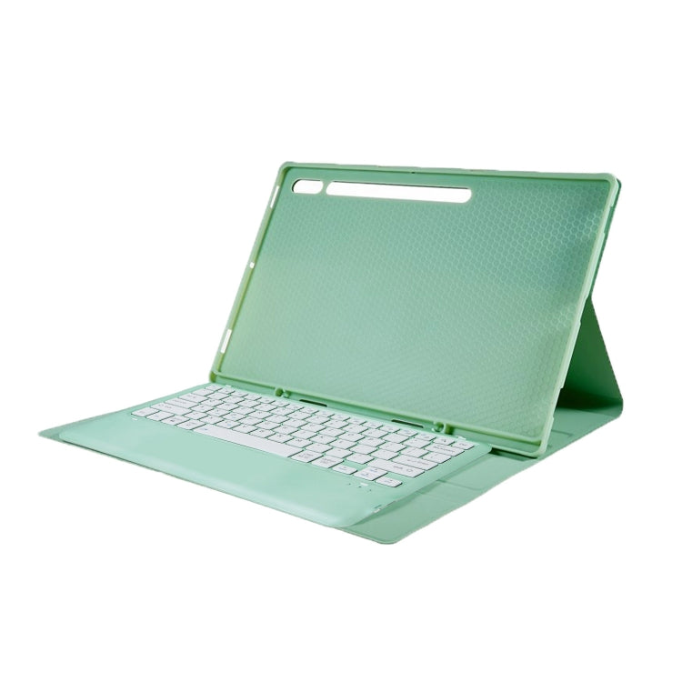 For Samsung Galaxy Tab S10 Ultra A910B Pen Slot Detachable Bluetooth Keyboard Leather Tablet Case