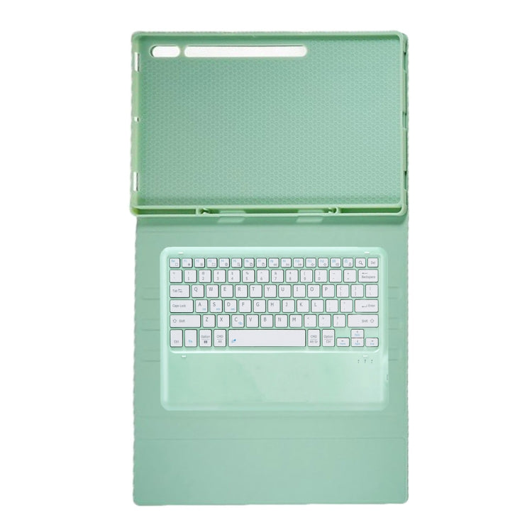 For Samsung Galaxy Tab S10 Ultra A910B Pen Slot Detachable Bluetooth Keyboard Leather Tablet Case