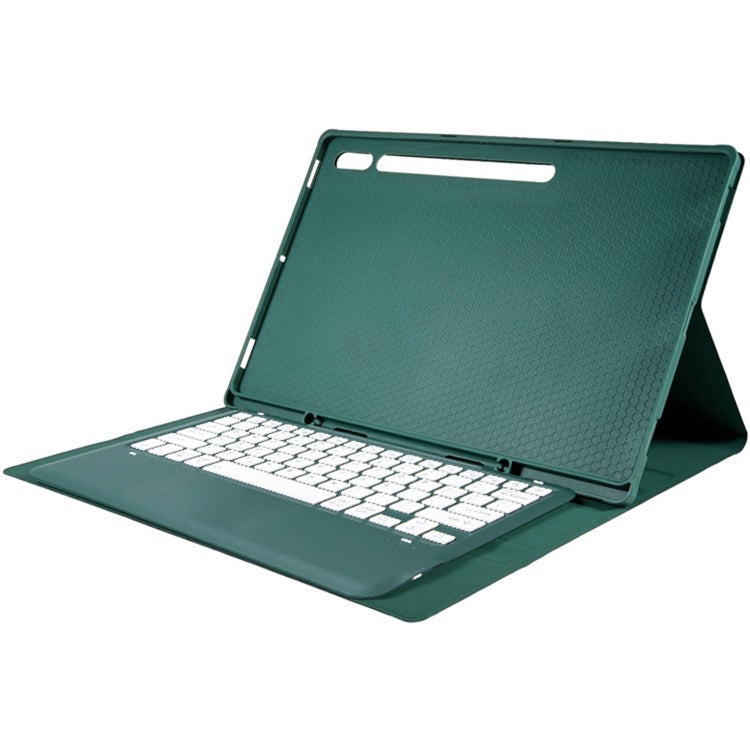 For Samsung Galaxy Tab S10 Ultra A910B Pen Slot Detachable Bluetooth Keyboard Leather Tablet Case