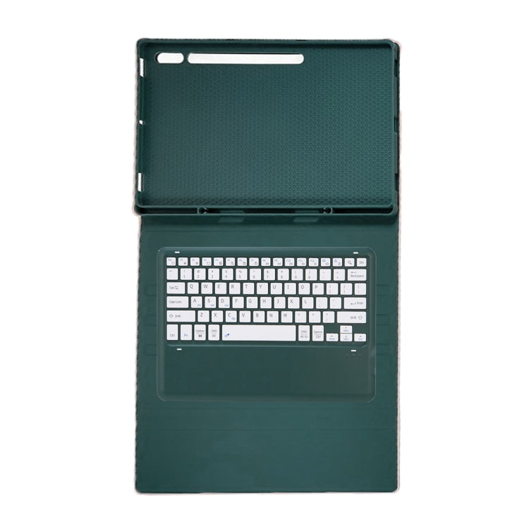 For Samsung Galaxy Tab S10 Ultra A910B Pen Slot Detachable Bluetooth Keyboard Leather Tablet Case