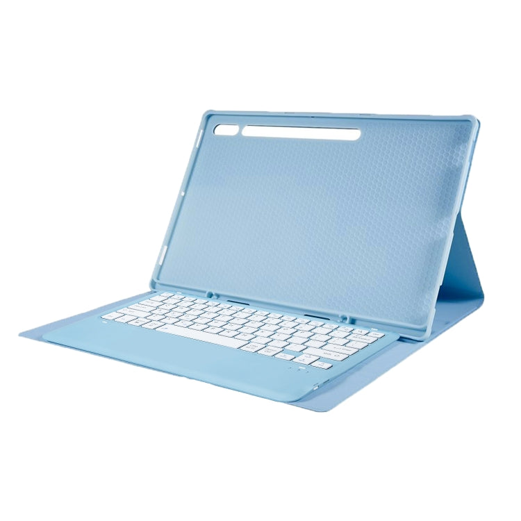 For Samsung Galaxy Tab S10 Ultra A910B Pen Slot Detachable Bluetooth Keyboard Leather Tablet Case