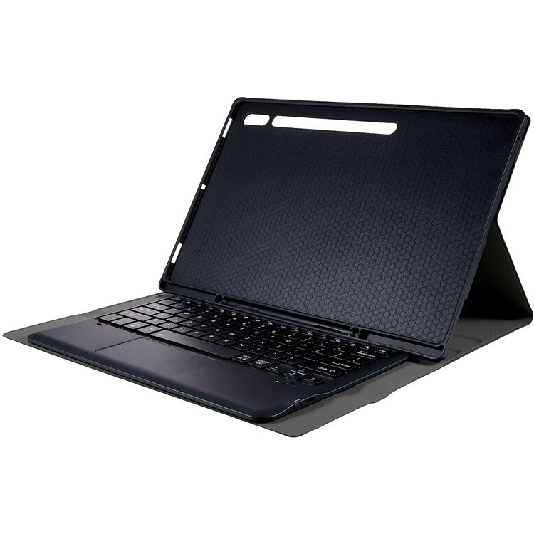 For Samsung Galaxy Tab S10 Ultra A910B-A Touch Pad Detachable Bluetooth Keyboard Leather Tablet Case