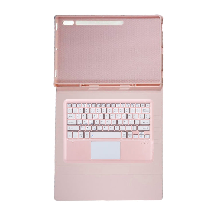 For Samsung Galaxy Tab S10 Ultra A910B-A Touch Pad Detachable Bluetooth Keyboard Leather Tablet Case