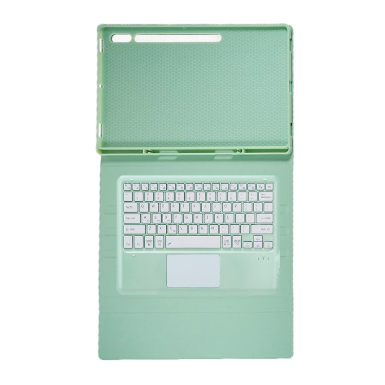 For Samsung Galaxy Tab S10 Ultra A910B-A Touch Pad Detachable Bluetooth Keyboard Leather Tablet Case