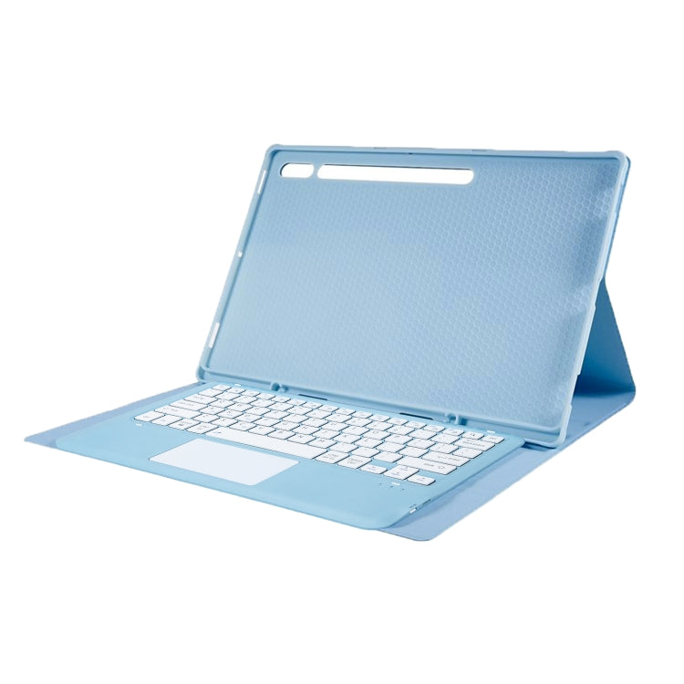 For Samsung Galaxy Tab S10 Ultra A910B-A Touch Pad Detachable Bluetooth Keyboard Leather Tablet Case