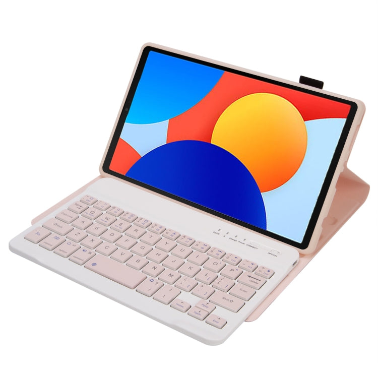 For Redmi Pad SE 8.7 A0N12 TPU Ultra-thin Detachable Bluetooth Keyboard Tablet Leather Case