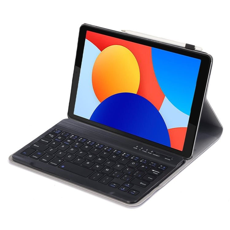 For Redmi Pad SE 8.7 A0N12 TPU Ultra-thin Detachable Bluetooth Keyboard Tablet Leather Case