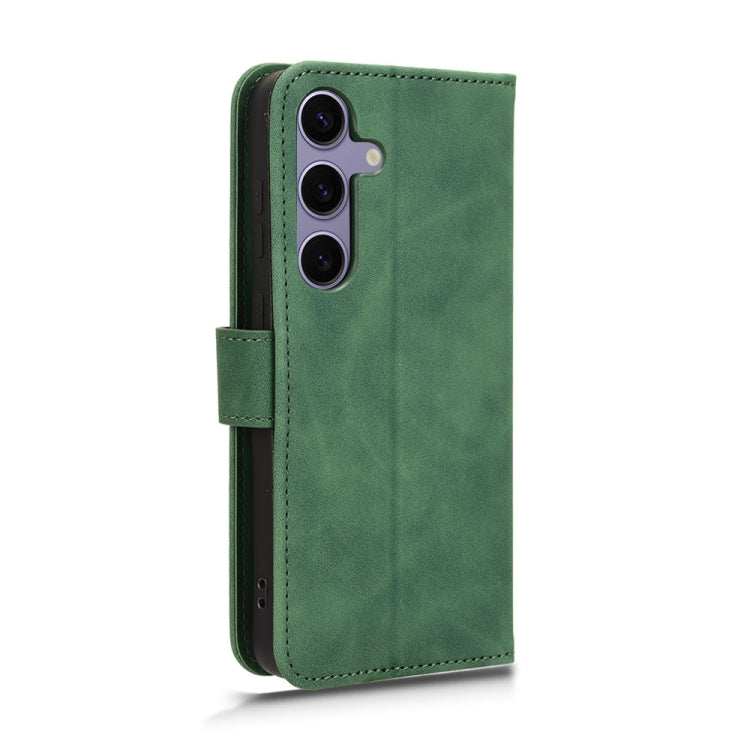 For Samsung Galaxy S24 FE 5G Skin Feel Magnetic Flip Leather Phone Case