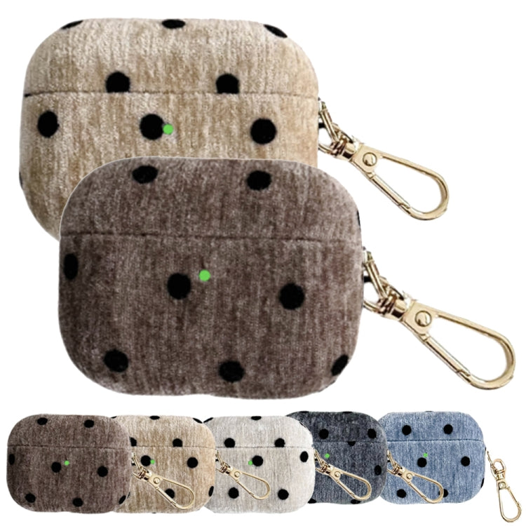 For AirPods Pro 2 Velvet Cloth + PC Headset Shockproof Case