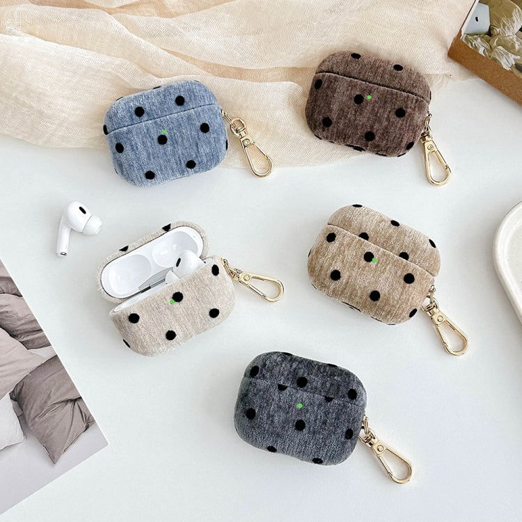 For AirPods Pro 2 Velvet Cloth + PC Headset Shockproof Case