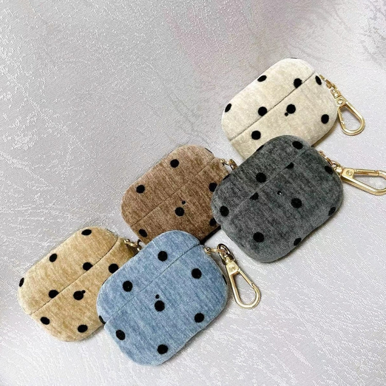 For AirPods Pro 2 Velvet Cloth + PC Headset Shockproof Case