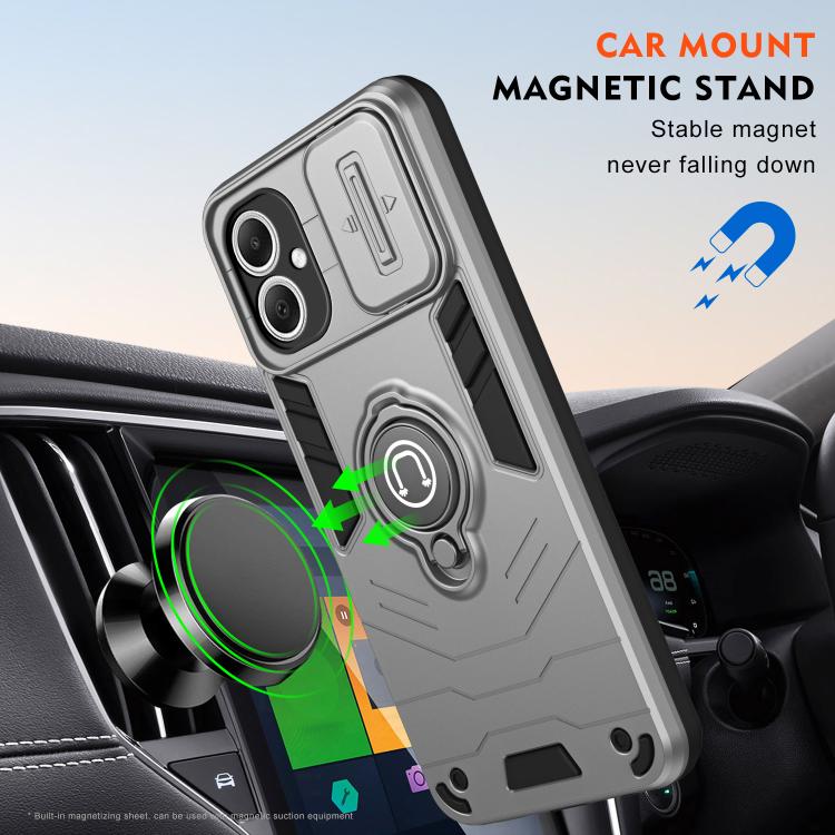 For Samsung Galaxy A06 5G Camshield Ring Holder Phone Case