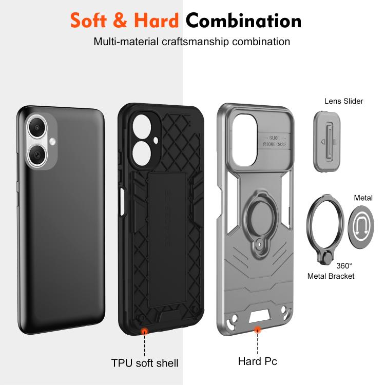 For Samsung Galaxy A06 5G Camshield Ring Holder Phone Case
