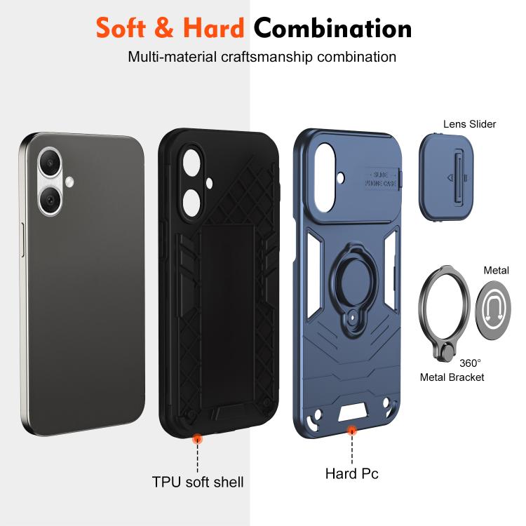 For Samsung Galaxy A07 4G Camshield Ring Holder Phone Case