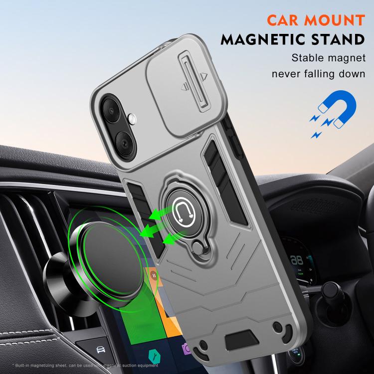 For Samsung Galaxy A07 4G Camshield Ring Holder Phone Case