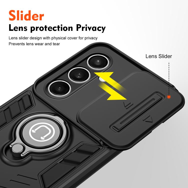 For Samsung Galaxy S25 FE 5G Camshield Ring Holder Phone Case