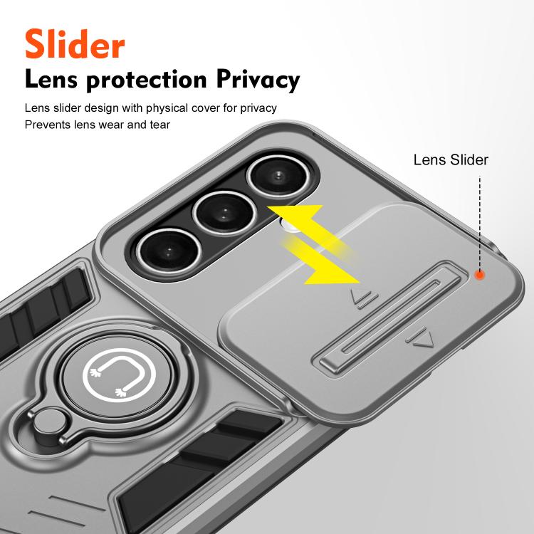 For Samsung Galaxy S25 FE 5G Camshield Ring Holder Phone Case