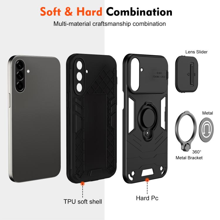 For Samsung Galaxy A57 5G Camshield Ring Holder Phone Case