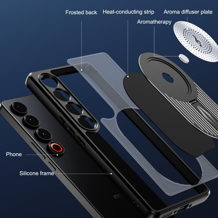 For Meizu 21 Pro Heat Dissipation Aromatherapy MagSafe Holder Phone Case