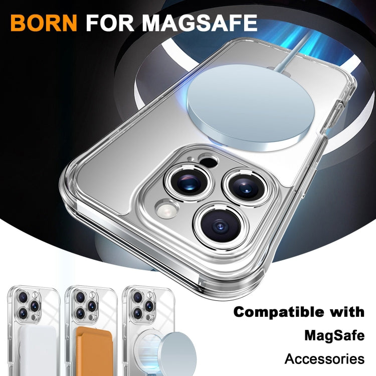 For iPhone 16 Pro Max Skin Feel MagSafe Holder 360 Full Body Phone Case