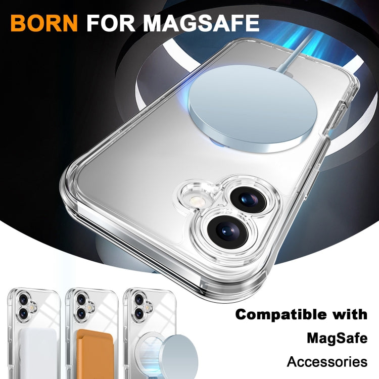 For iPhone 16 Skin Feel MagSafe Holder 360 Full Body Phone Case