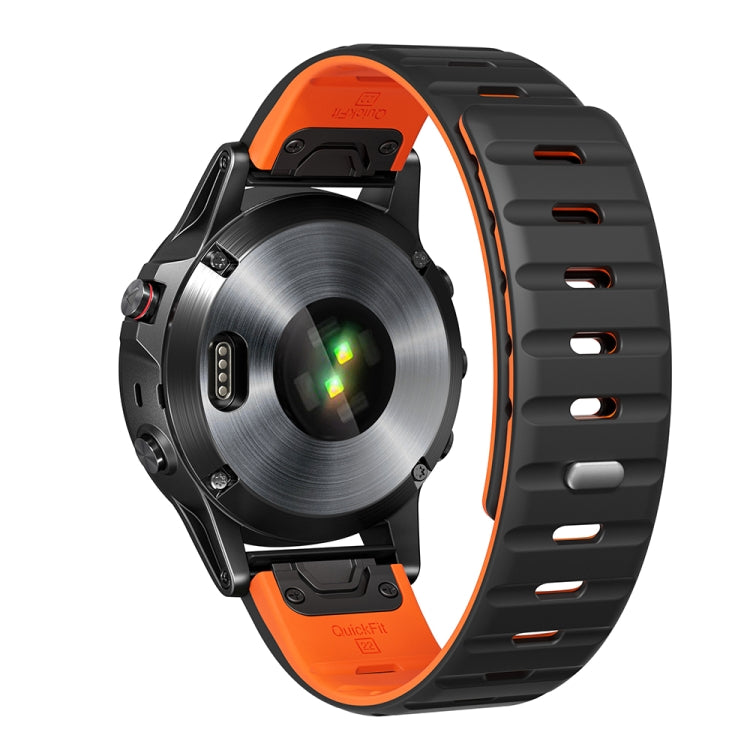 For Garmin 22mm Magnetic Quick Release Silicone Watch Band