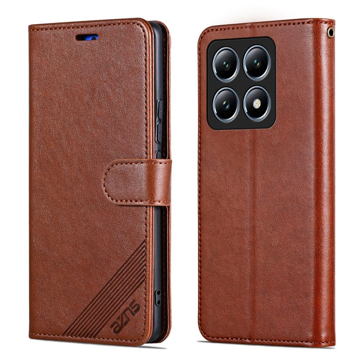 For Xiaomi 14T Pro AZNS Sheepskin Texture Flip Leather Phone Case