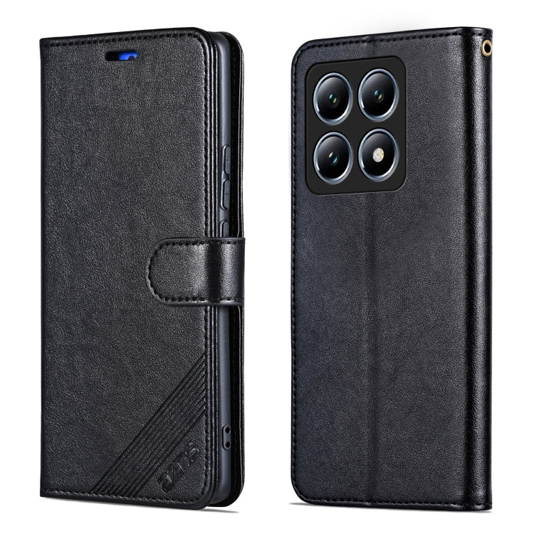 For Xiaomi 14T Pro AZNS Sheepskin Texture Flip Leather Phone Case
