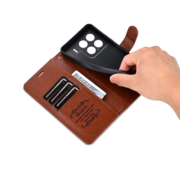 For Xiaomi 15 AZNS Sheepskin Texture Flip Leather Phone Case