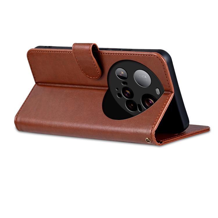 For Xiaomi 15 Ultra AZNS Sheepskin Texture Flip Leather Phone Case